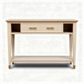 Kast met lade en open plank in beige 100 x 40 x 80cm